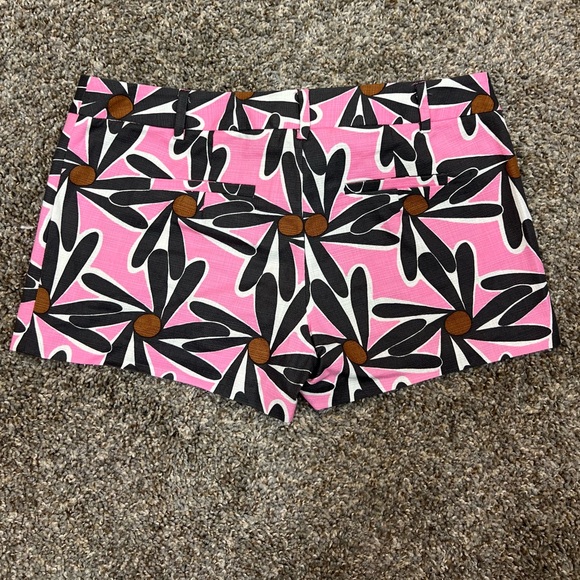 Milly of New York shorts womens size 2 pattern pink blue shorty shorts floral - Picture 4 of 13